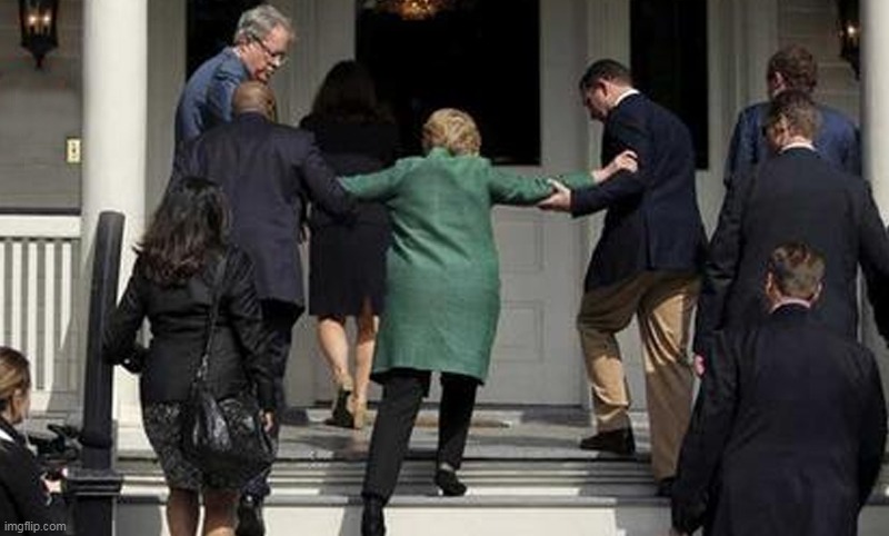 Hillary Falling | image tagged in hillary falling | made w/ Imgflip meme maker