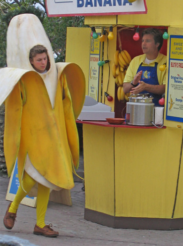 Banana Stand and Suit Blank Meme Template