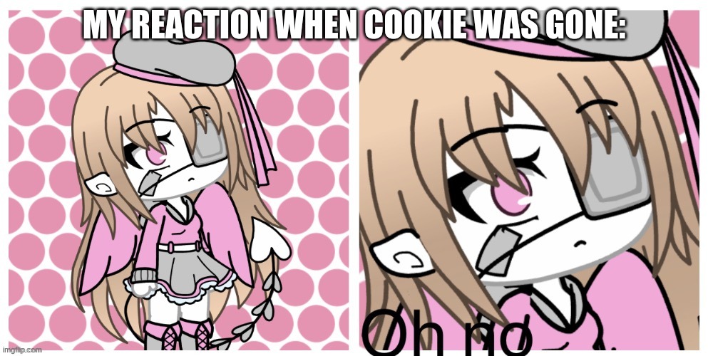 AVENGE HER!!! | MY REACTION WHEN COOKIE WAS GONE: | made w/ Imgflip meme maker