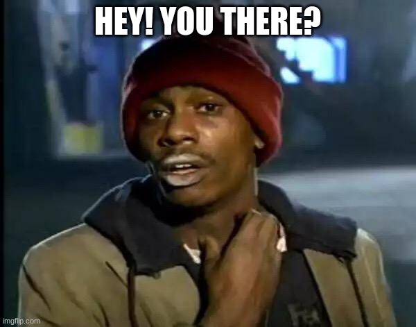 Y'all Got Any More Of That Meme | HEY! YOU THERE? | image tagged in memes,y'all got any more of that | made w/ Imgflip meme maker