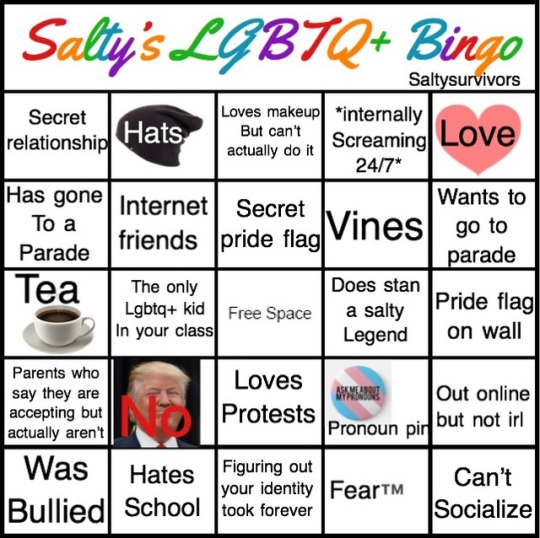The Pride Bingo Blank Meme Template
