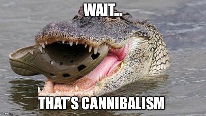 Wait a second | WAIT... THAT’S CANNIBALISM | made w/ Imgflip meme maker