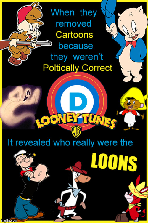 LOONs matter | image tagged in loony tunes,democrats,lol,funny memes,political meme,guns and roses | made w/ Imgflip meme maker