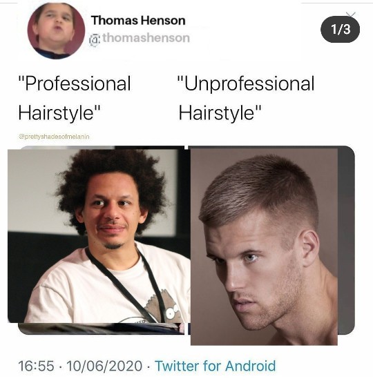 professional-hair-vs-unprofessional-hair-racism-memes-imgflip