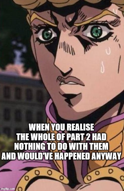 Image tagged in surprised diavolo face - Imgflip