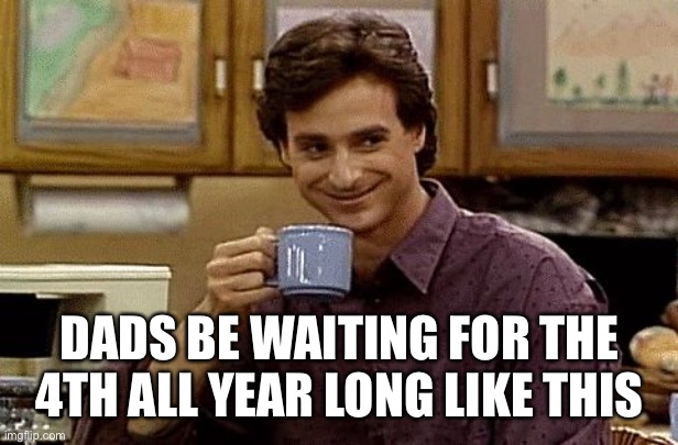 Dad Joke | DADS BE WAITING FOR THE 4TH ALL YEAR LONG LIKE THIS | image tagged in dad joke | made w/ Imgflip meme maker