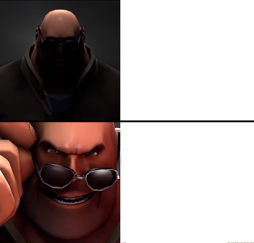 Heavy sunglasses Blank Meme Template