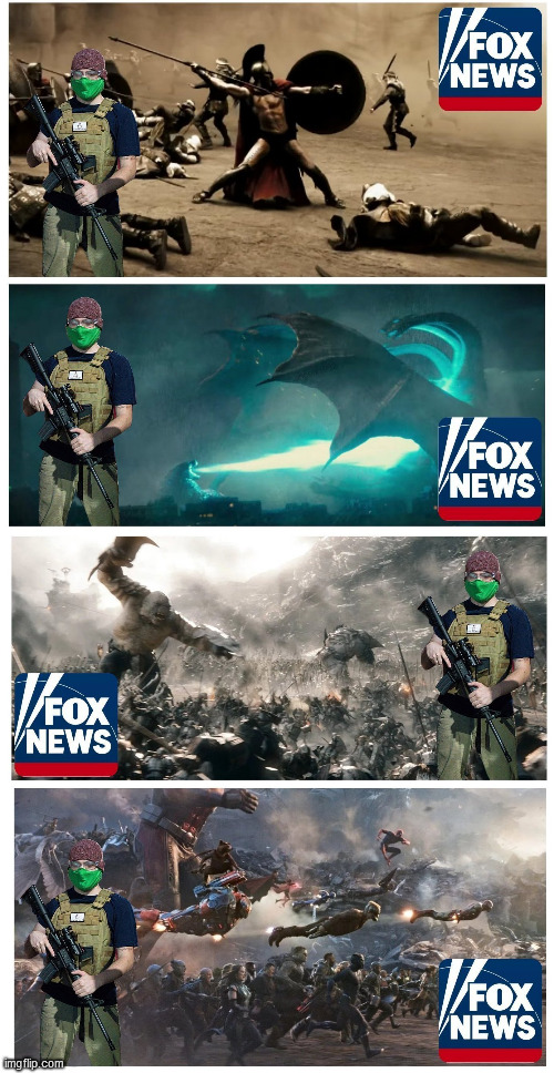 image tagged in fox news,faux news,fake news,movies,avengers endgame,the lord of the rings | made w/ Imgflip meme maker