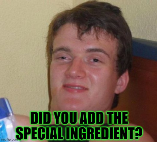 10 Guy Meme | DID YOU ADD THE SPECIAL INGREDIENT? | image tagged in memes,10 guy | made w/ Imgflip meme maker