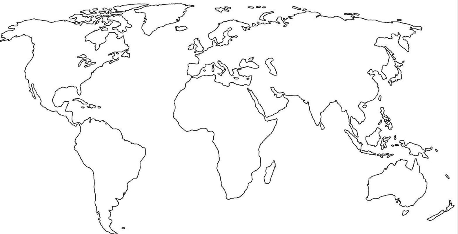 Контр политическая карта мира