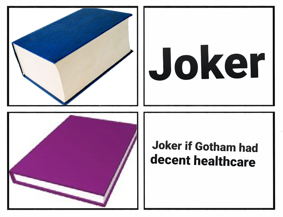 Book thick and thin Blank Meme Template