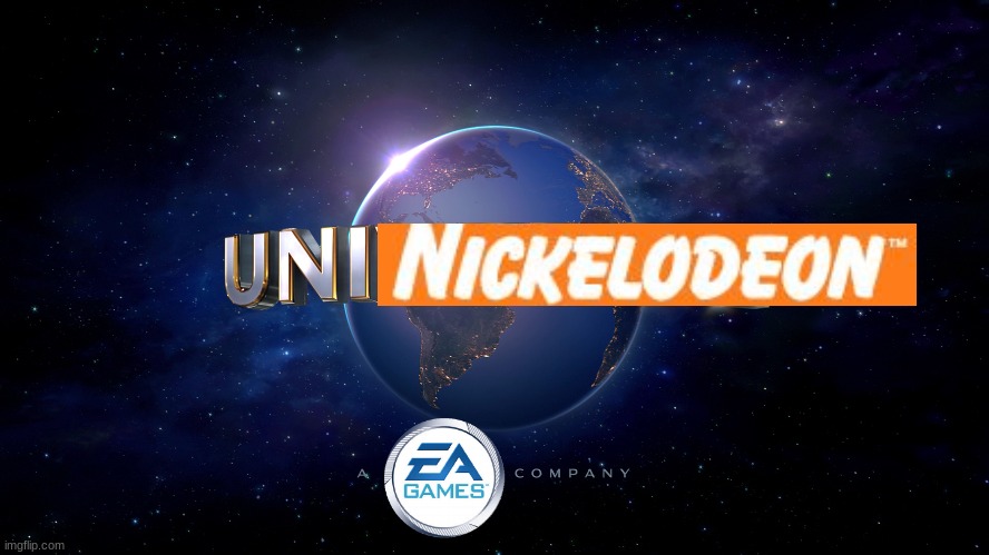 UniNickelodeon | image tagged in universal logo | made w/ Imgflip meme maker
