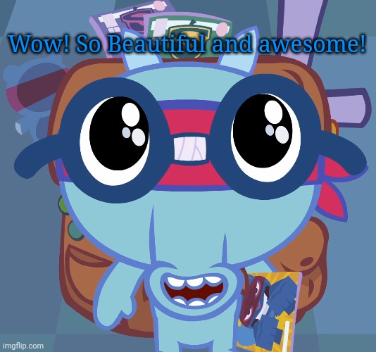 Sniffles's Cute Eyes (HTF) | Wow! So Beautiful and awesome! | image tagged in sniffles's cute eyes htf | made w/ Imgflip meme maker