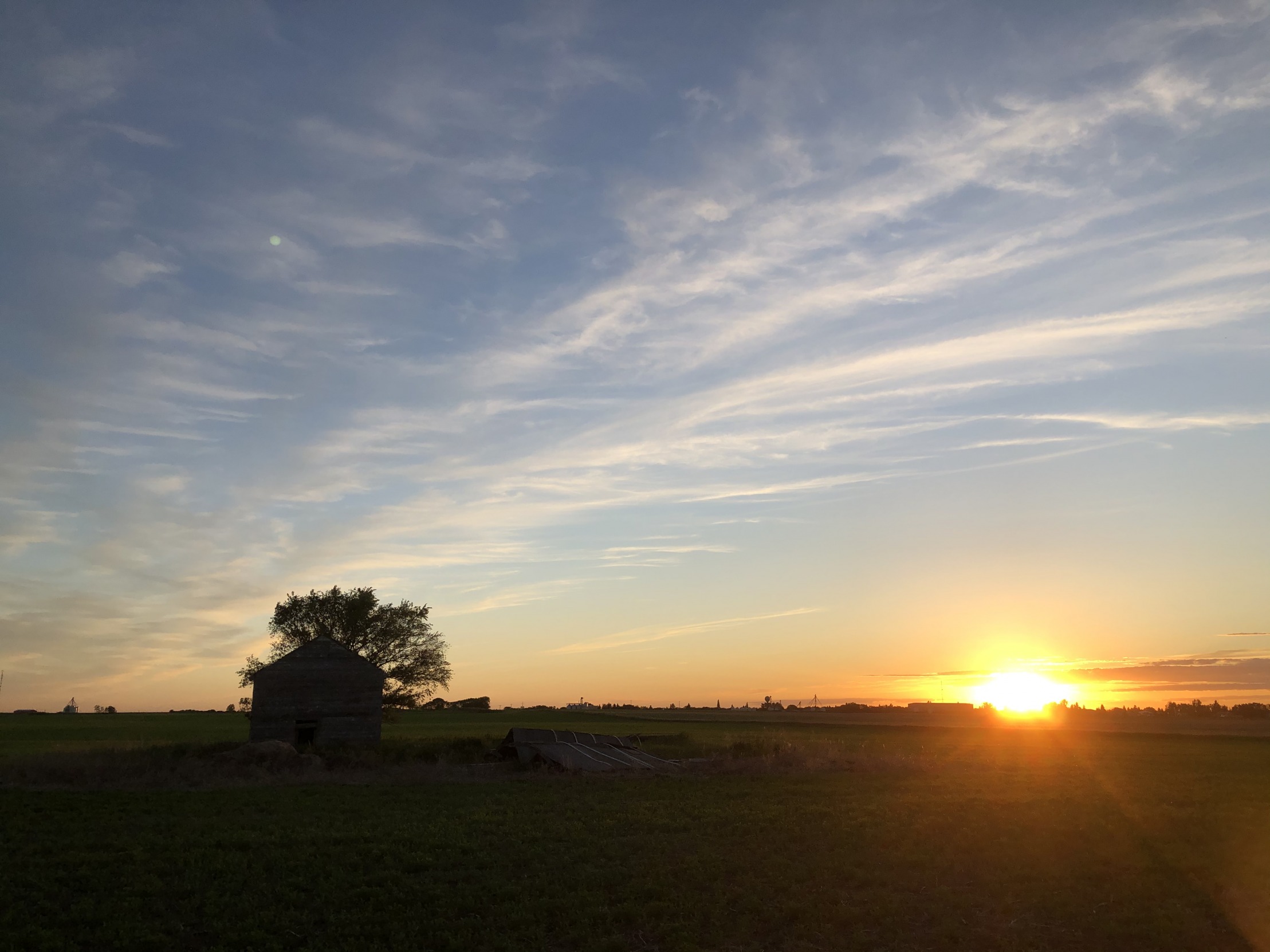 High Quality Sunset in Saskatchewan Blank Meme Template