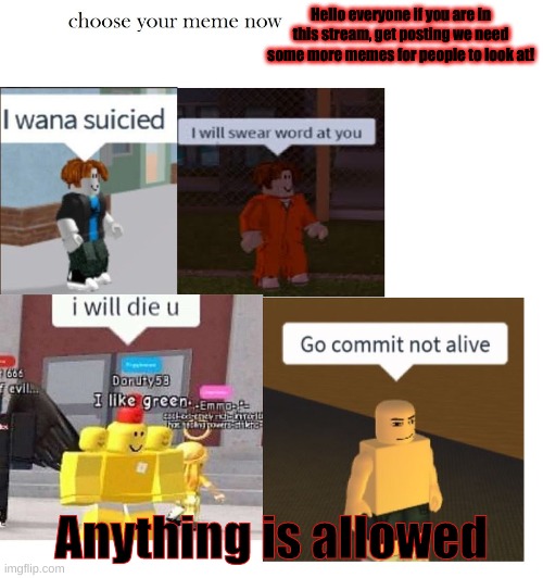 Roblox Memes Memes Gifs Imgflip - create meme roblox memes no anime allowed pictures