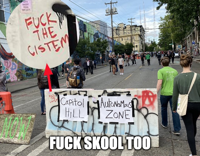 FUCK SKOOL TOO | made w/ Imgflip meme maker