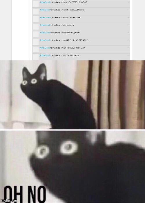 OH HELL NO | image tagged in oh no cat | made w/ Imgflip meme maker