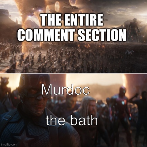 the entire gorillaz fandom in 2017 | THE ENTIRE COMMENT SECTION; the bath; Murdoc | image tagged in avengers endgame portals | made w/ Imgflip meme maker