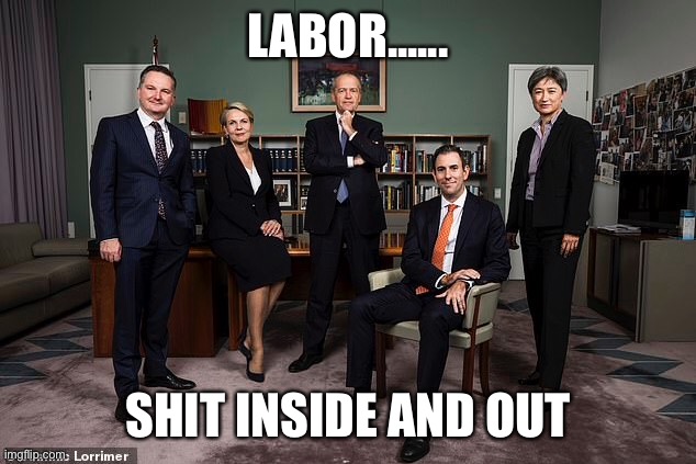 Australian Labor Party | LABOR...... SHIT INSIDE AND OUT | image tagged in meanwhile in australia | made w/ Imgflip meme maker