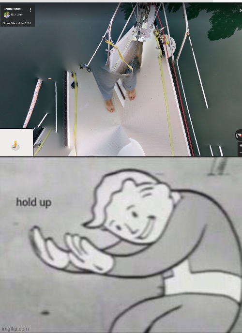 Google maps fail | image tagged in fallout hold up | made w/ Imgflip meme maker