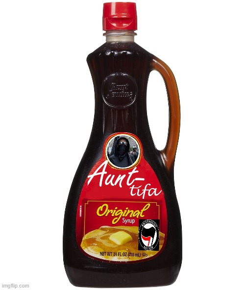 New look, New flavor | image tagged in maple syrup,antifa | made w/ Imgflip meme maker