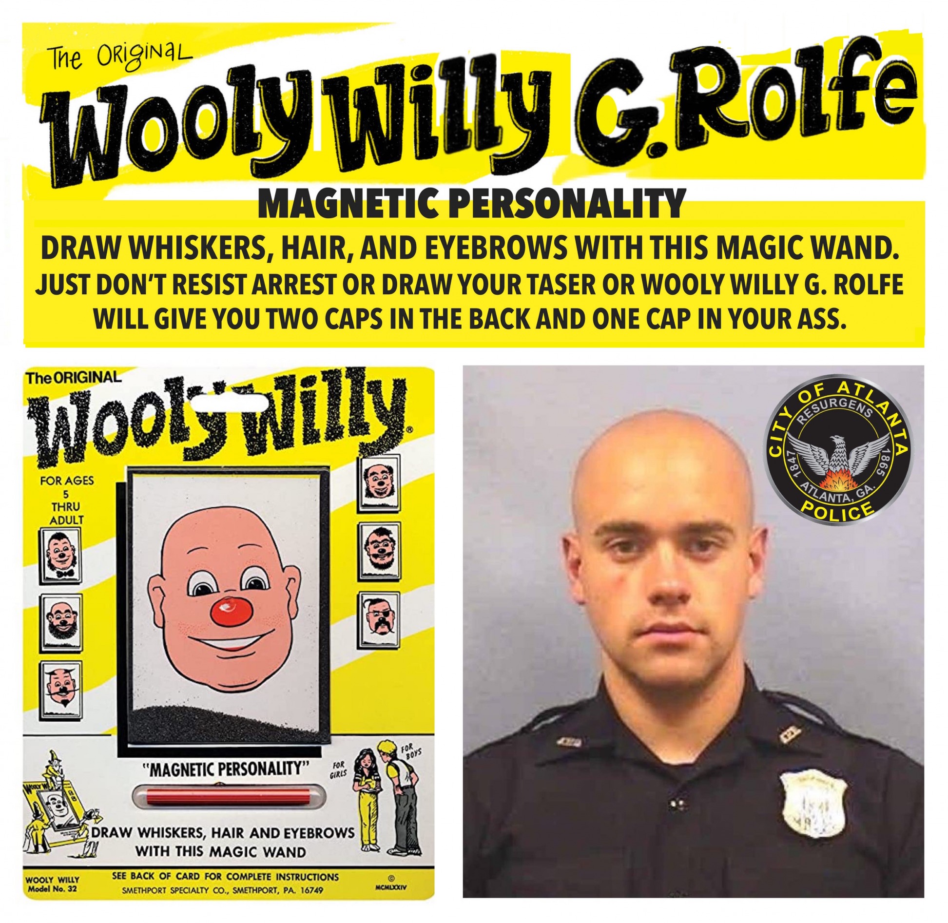 Wooly Willy G Rolfe Magnetic Personality Blank Meme Template