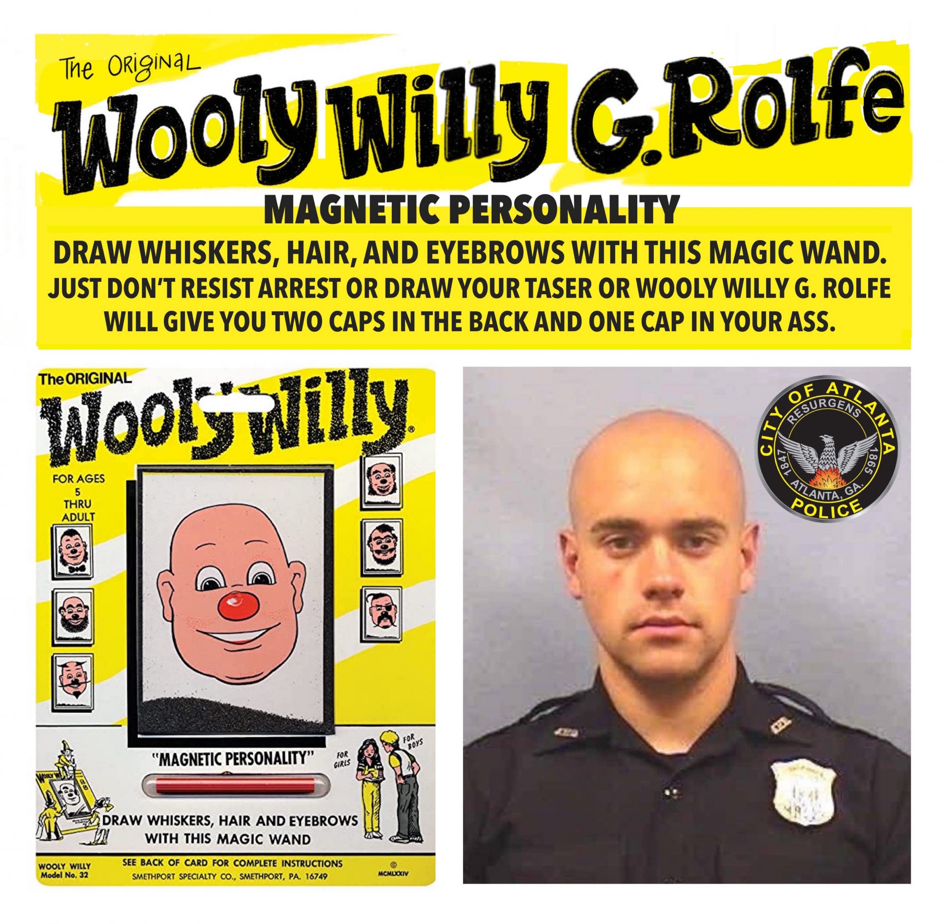 Wooly Willy G Rolfe Magnetic Personality Blank Meme Template