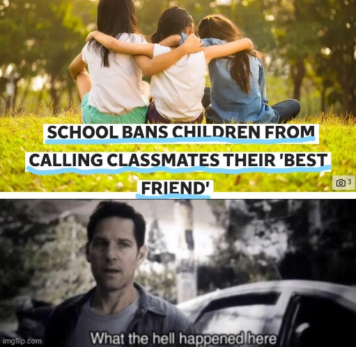 What has schools come to? | image tagged in what the hell happened here | made w/ Imgflip meme maker