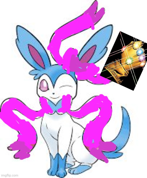 Sylveon[Shiny] | image tagged in sylveonshiny | made w/ Imgflip meme maker