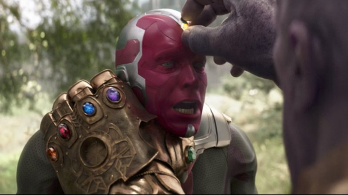 Thanos pulling mind stone Blank Meme Template