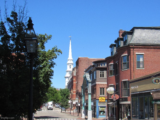 Day trip to the coast | image tagged in portsmouth new hampshire | made w/ Imgflip meme maker