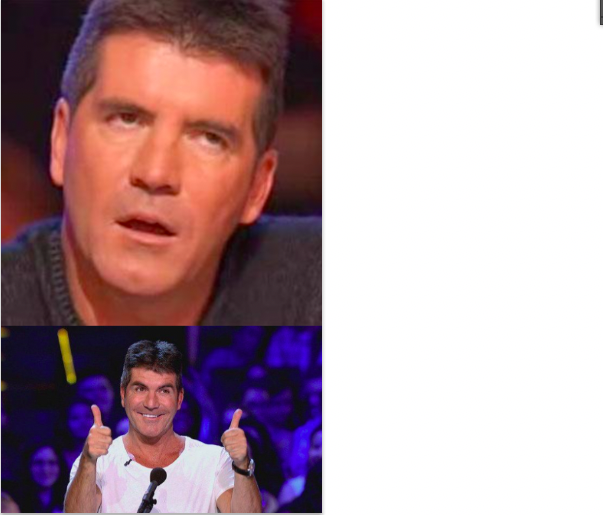 High Quality unimpressed Simon and happy Simon Blank Meme Template