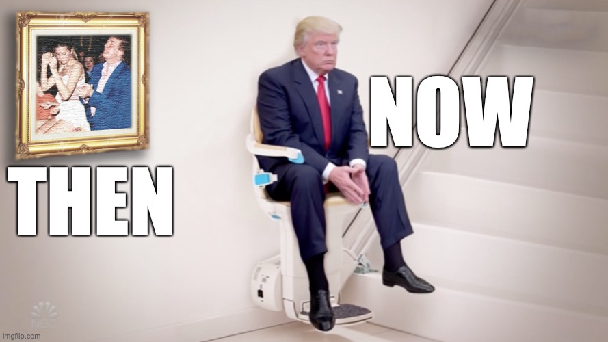 Trump Old | THEN NOW | image tagged in trump old | made w/ Imgflip meme maker