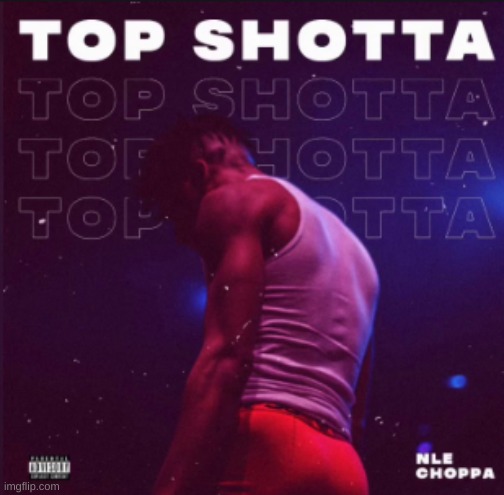 Top Shotta Album Cover NLE Choppa | image tagged in top shotta album cover nle choppa | made w/ Imgflip meme maker