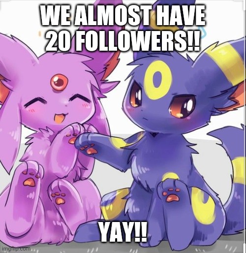WE ALMOST HAVE 20 FOLLOWERS!! YAY!! | made w/ Imgflip meme maker
