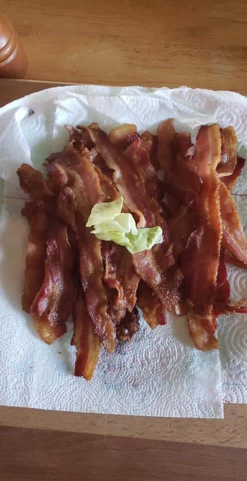 Bacon salad Blank Meme Template