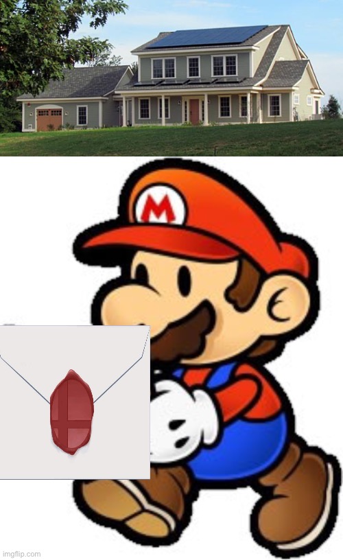 image tagged in house,paper mario | made w/ Imgflip meme maker