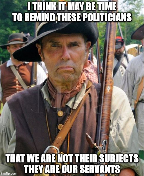 Revolution Rev 2.0 | I THINK IT MAY BE TIME TO REMIND THESE POLITICIANS; THAT WE ARE NOT THEIR SUBJECTS
THEY ARE OUR SERVANTS | image tagged in time | made w/ Imgflip meme maker