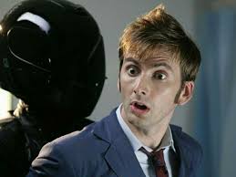 10th doctor surprised on the moon Blank Meme Template