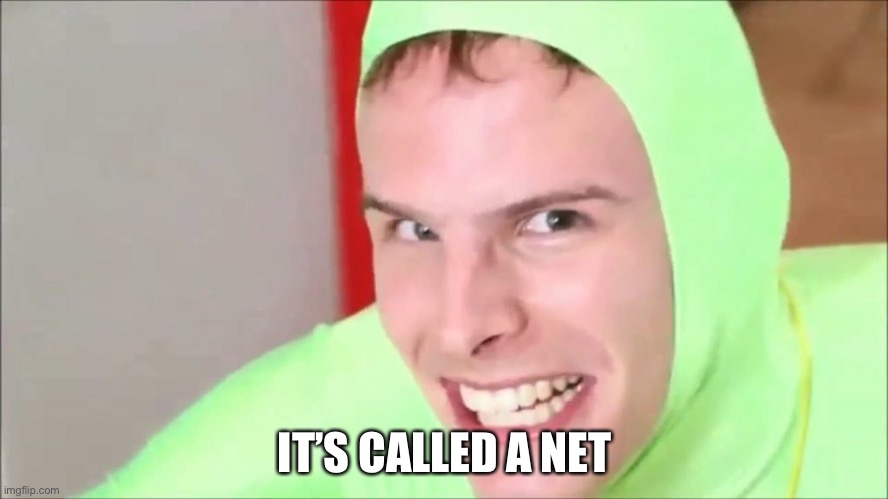 I’m gay | IT’S CALLED A NET | image tagged in im gay | made w/ Imgflip meme maker