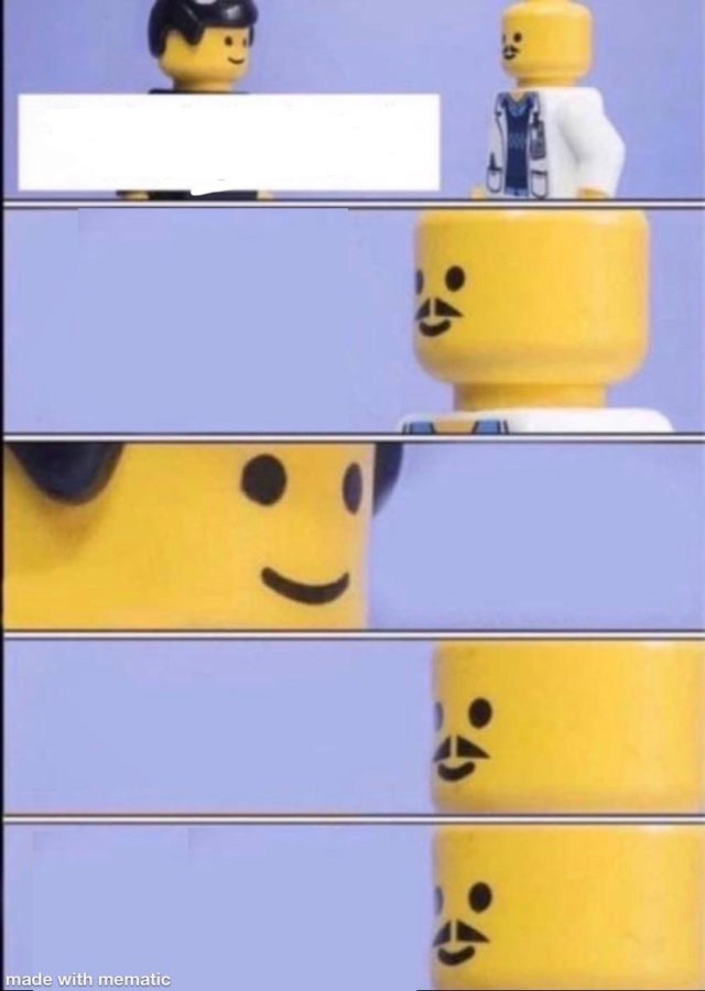 High Quality Lego doctor higher quality Blank Meme Template