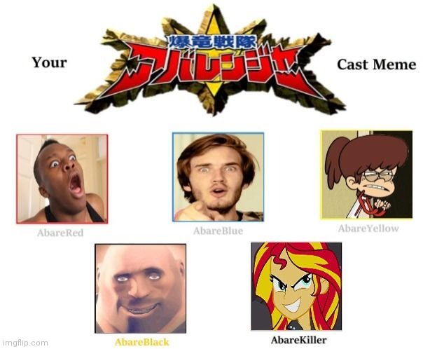 Bakuryu Sentai Abaranger Cast Meme | image tagged in memes,super sentai | made w/ Imgflip meme maker