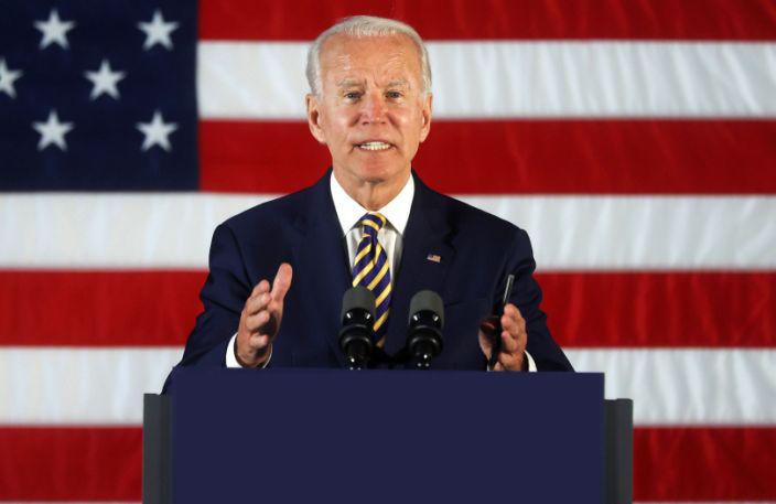 High Quality Joe Biden Podium Blank Meme Template