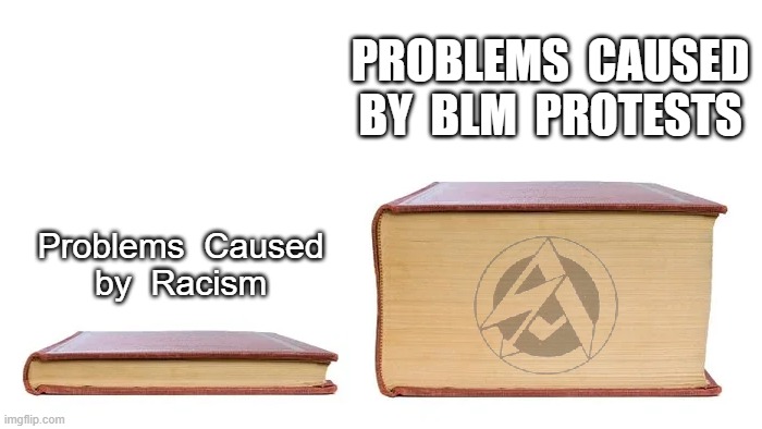 Reality of BLM Protest Marches and Demonstrations | PROBLEMS  CAUSED
BY  BLM  PROTESTS; Problems  Caused
by  Racism | image tagged in blm,2020,protests,marches,demonstrations,riots | made w/ Imgflip meme maker