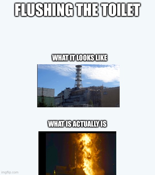 something | FLUSHING THE TOILET; WHAT IT LOOKS LIKE; WHAT IS ACTUALLY IS | image tagged in funny | made w/ Imgflip meme maker
