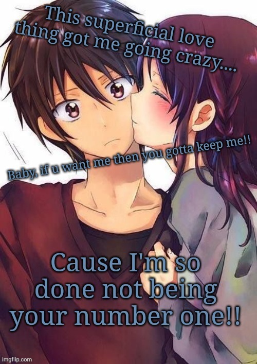 Superficial love by Ruth B. | image tagged in love,anime,music | made w/ Imgflip meme maker