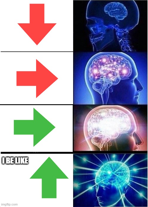 Expanding Brain Meme | I BE LIKE | image tagged in memes,expanding brain | made w/ Imgflip meme maker