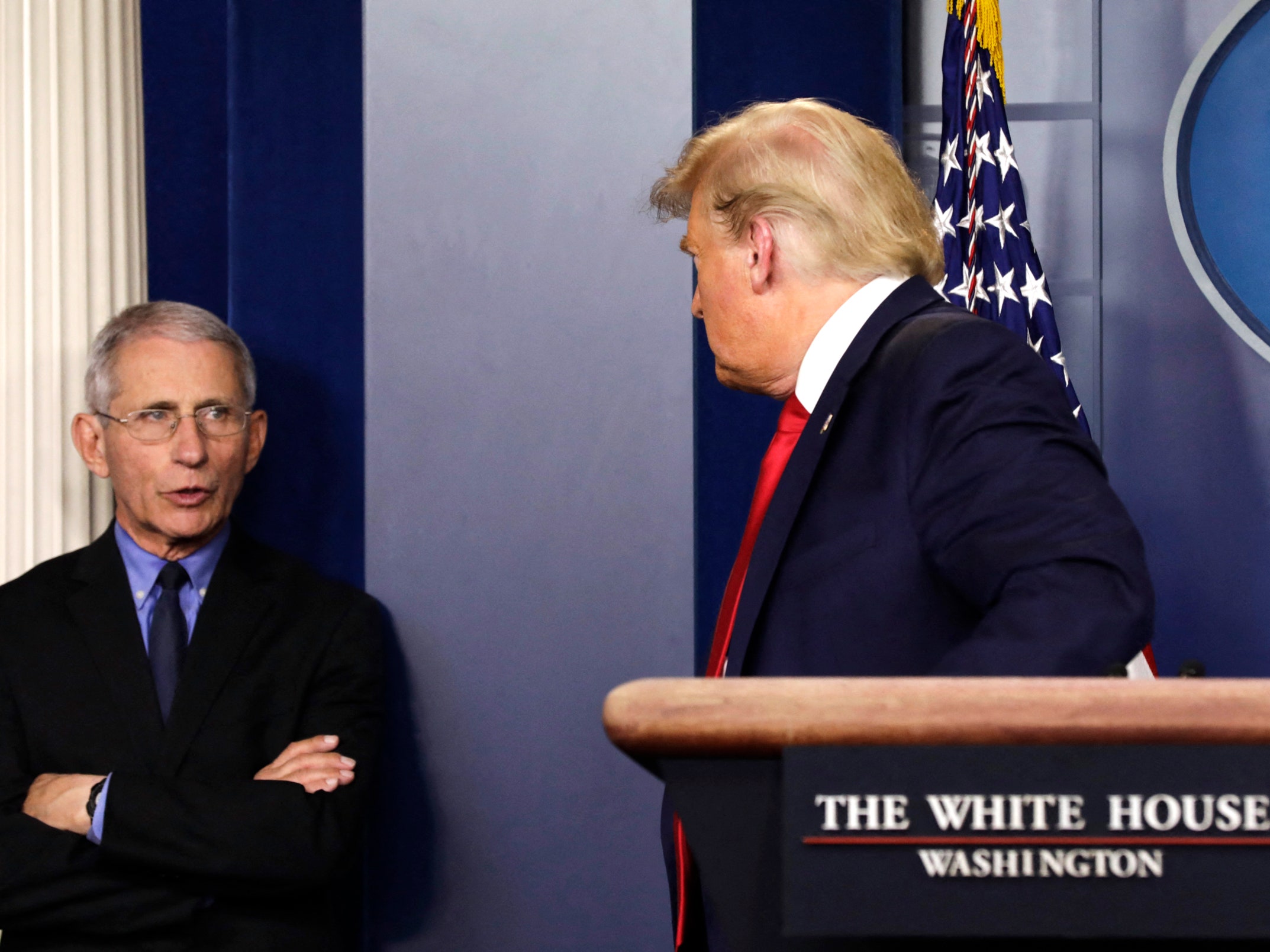High Quality Trump and Fauci Blank Meme Template