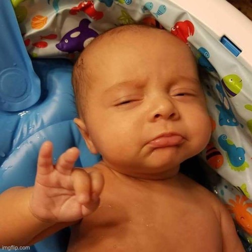Ok Sign baby | image tagged in ok sign baby | made w/ Imgflip meme maker