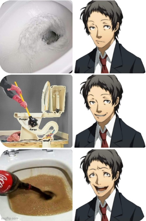 image tagged in persona 4,toilet | made w/ Imgflip meme maker
